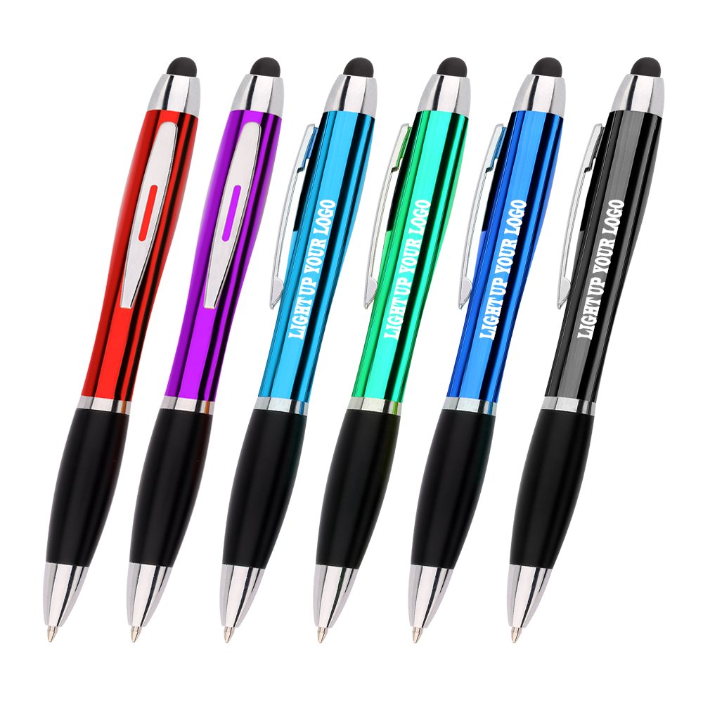 new promotional gift Stylus and LED light pen with light up your logo