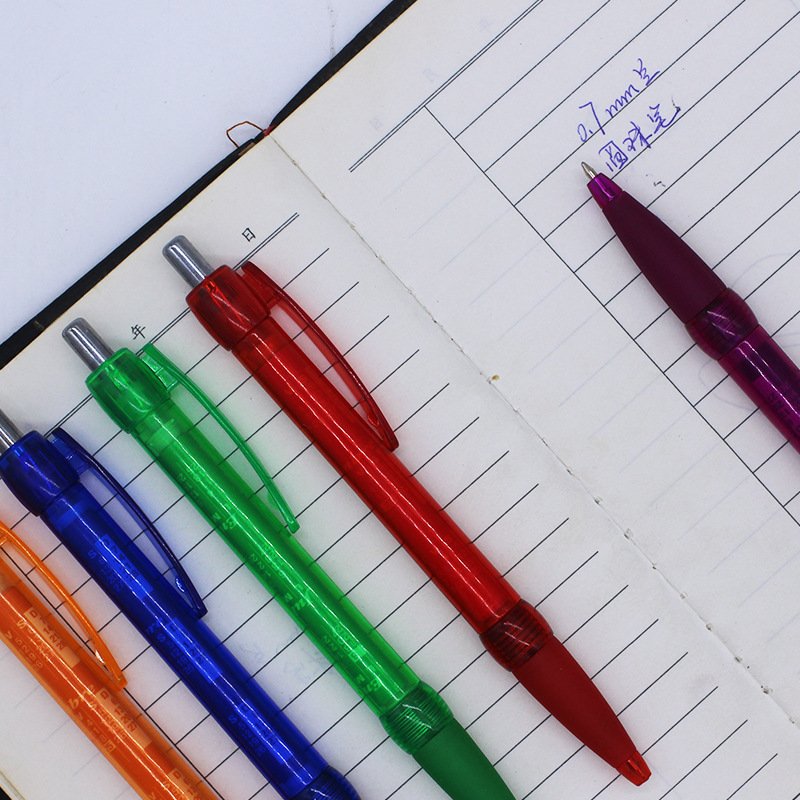 Cheap plastic promotional advertising paper rolling banner pens cheating ballpoint pen