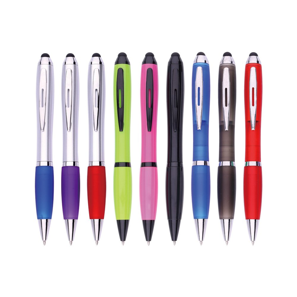 Hot selling stock touch screen stylus ballpoint pen with customized logo Boligrafo