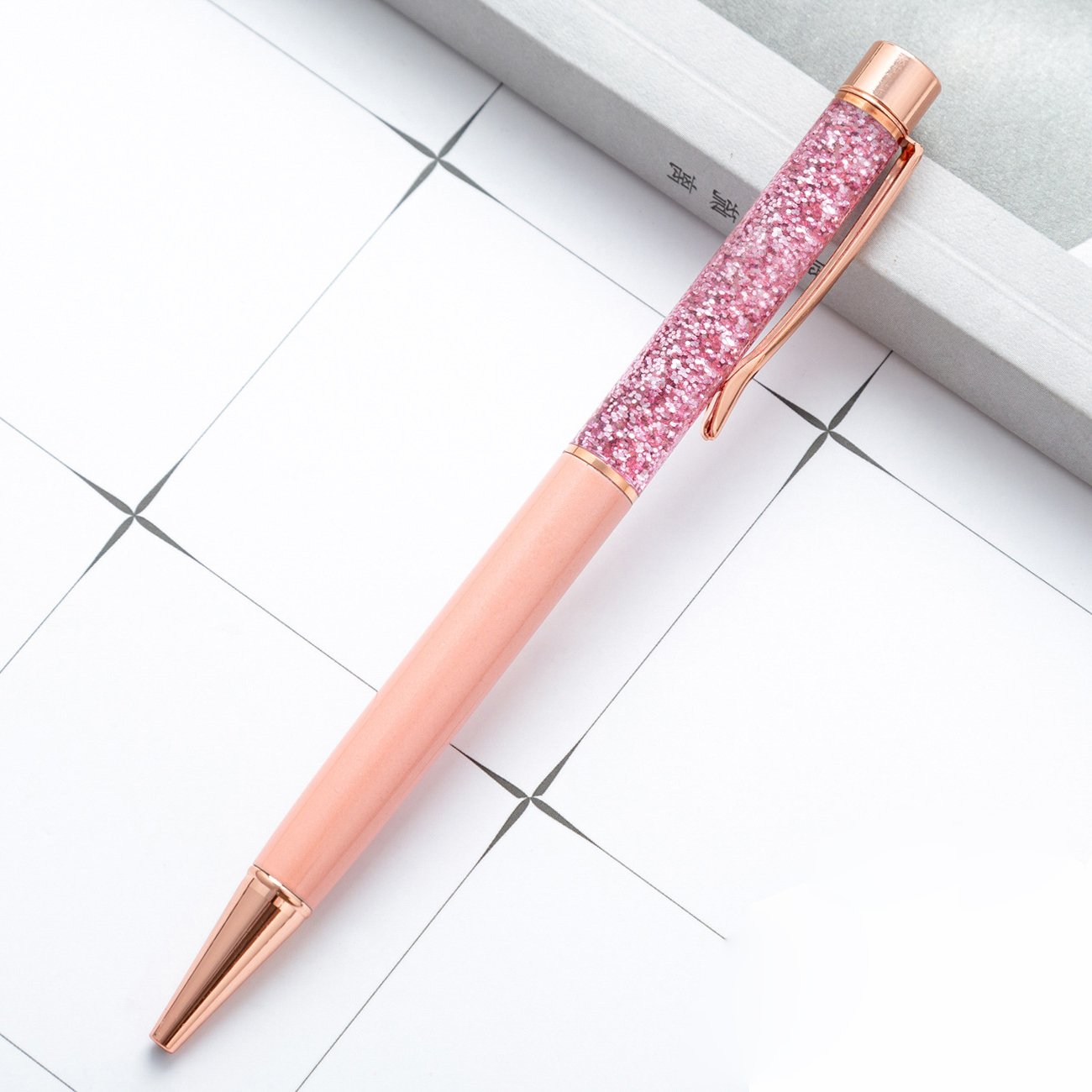 Hot Selling Creative Quicksand Glitter Ballpoint Pen with Custom Logo Fancy Stationery for Promotional Gift