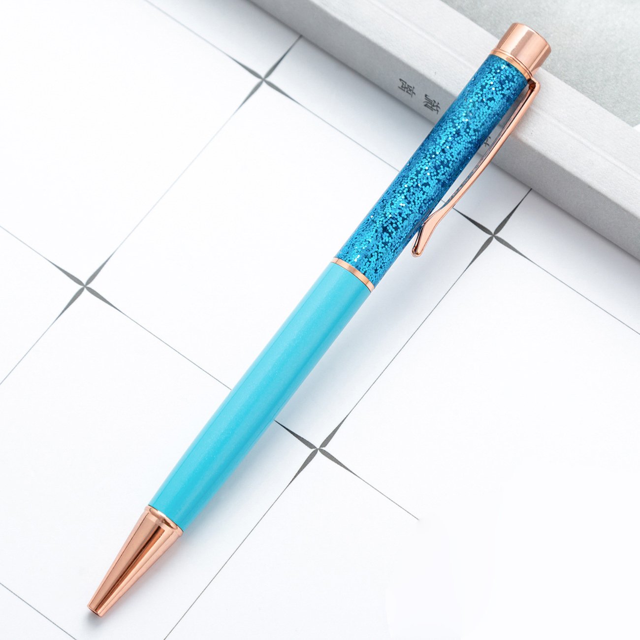Hot Selling Creative Quicksand Glitter Ballpoint Pen with Custom Logo Fancy Stationery for Promotional Gift