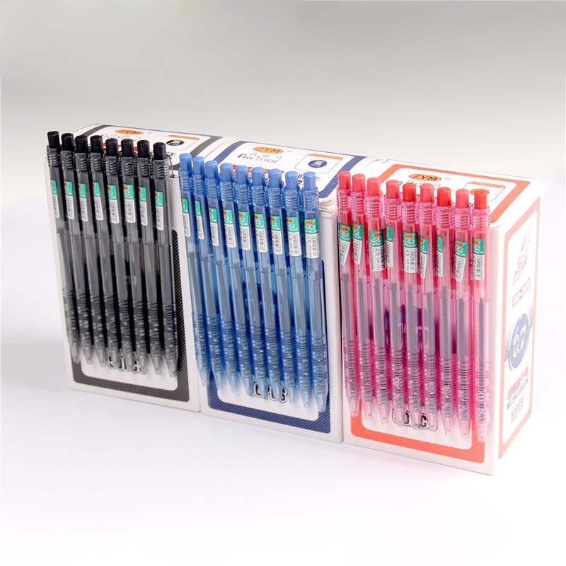 Creative 0.7 mm push ballpoint pen popular plastic ball pen for office school supplies