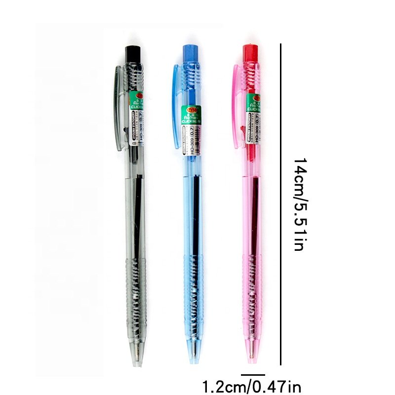 Creative 0.7 mm push ballpoint pen popular plastic ball pen for office school supplies