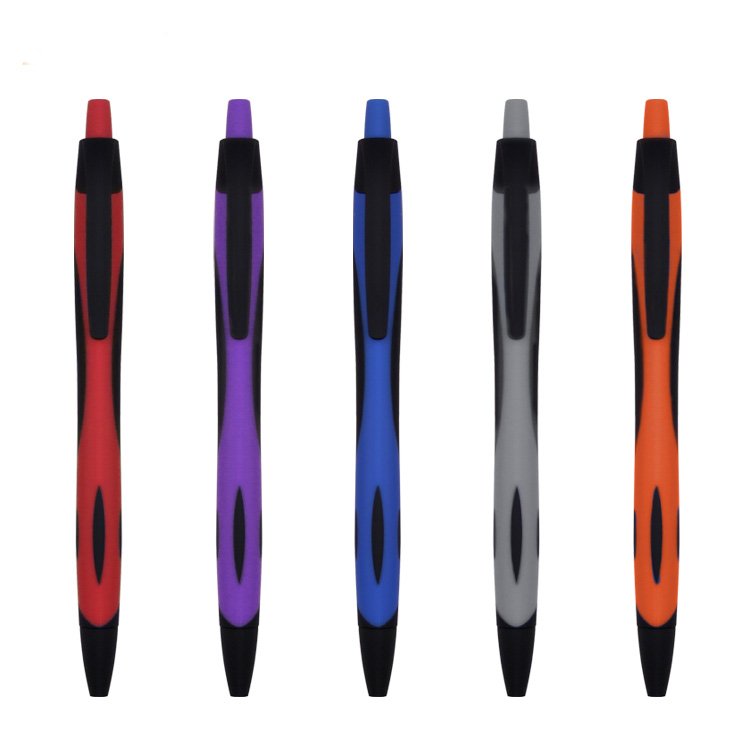 Promotional cheapest plastic click ballpoint pen with customizable logo