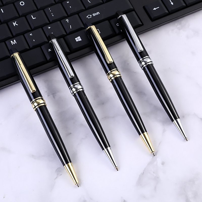 Unisex Premium Mass Pop Pen with 1.0mm Writing Width Customizable Logo on Metal and Plastic Materia