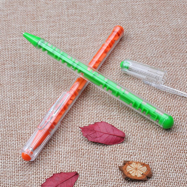 Hot Selling Custom Logo Puzzle Toy Ballpoint Pen Plastic Maze Ball Pen for Adults Kids Students