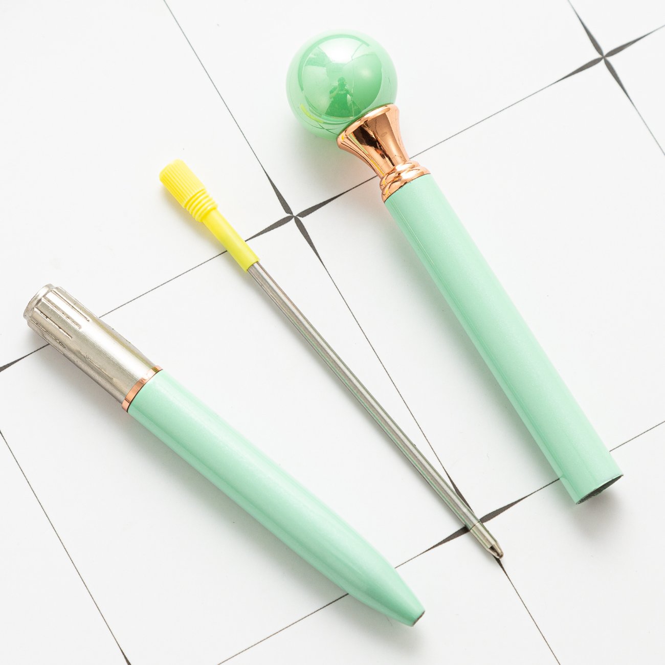 Luxury Metal Pen Big Top Pearl Color Customized Business Promotion Logo 1.0mm Writing Width Cute Personalized Gifts Wholesale