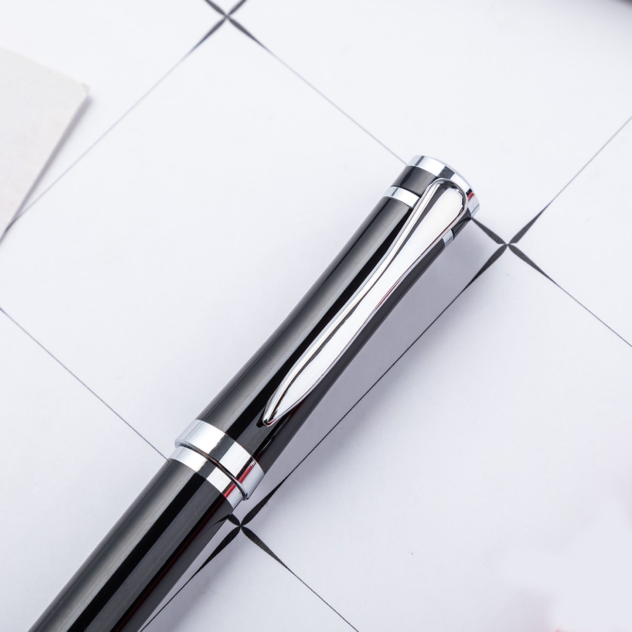 OEM Supported Power Bank Pen Gift Set Christmas Promotion Metal Accessory with 1.0mm Writing Width