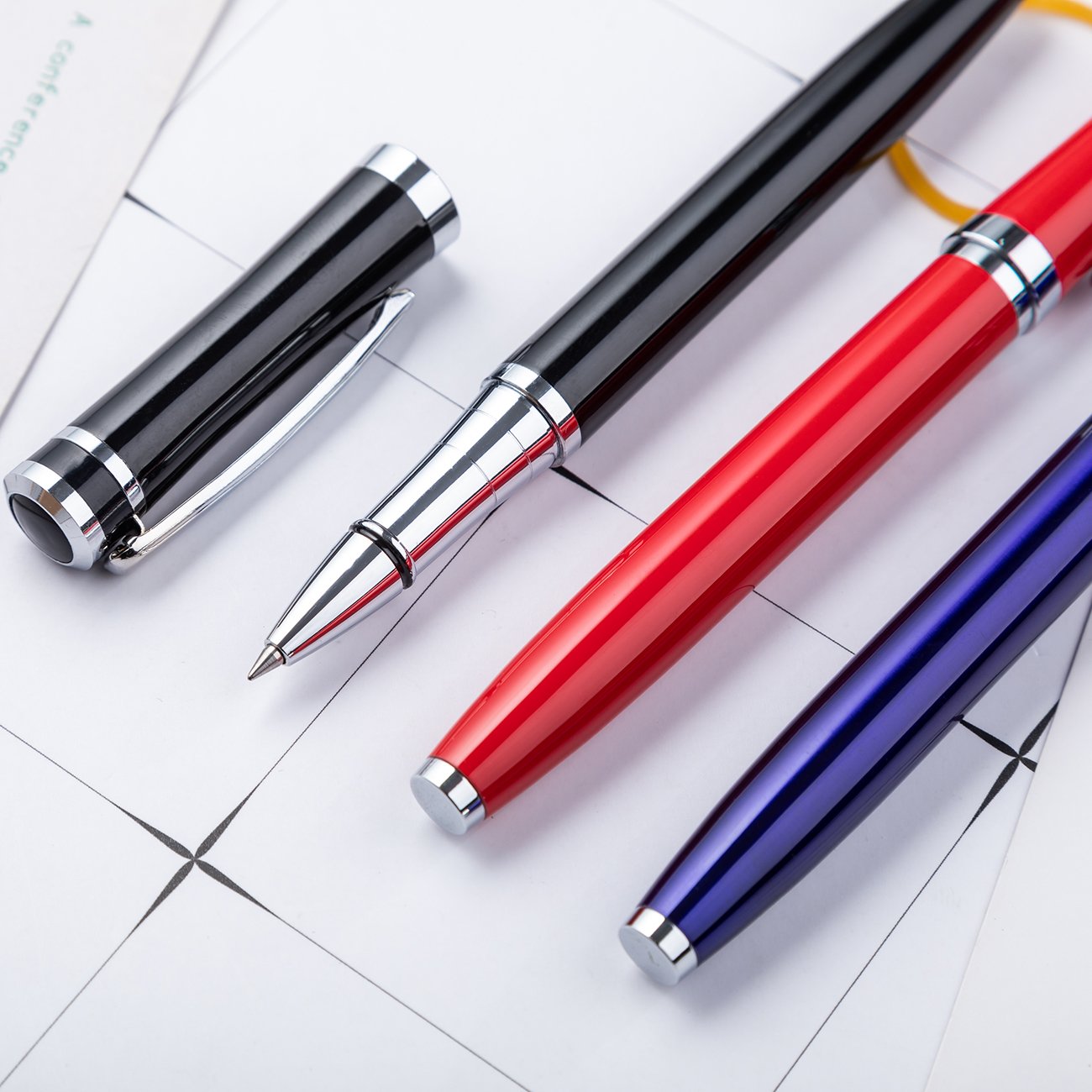 OEM Supported Power Bank Pen Gift Set Christmas Promotion Metal Accessory with 1.0mm Writing Width
