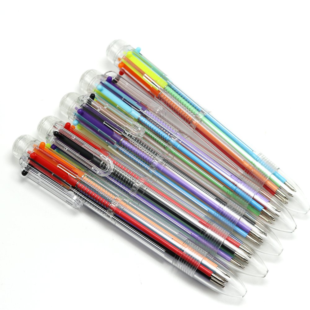 Cheap Writing Printing Promotion Plastic Multi Color Ballpoint Ball Pen
