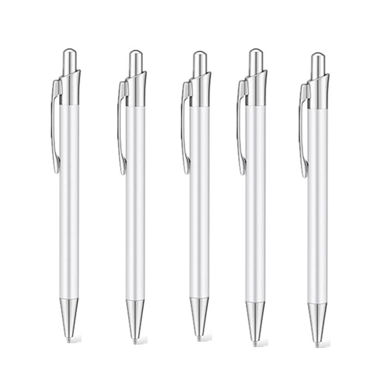 Sublimation Blank Pen Heat Transfer Silver Ballpoint Pen with Shrink Wrap
