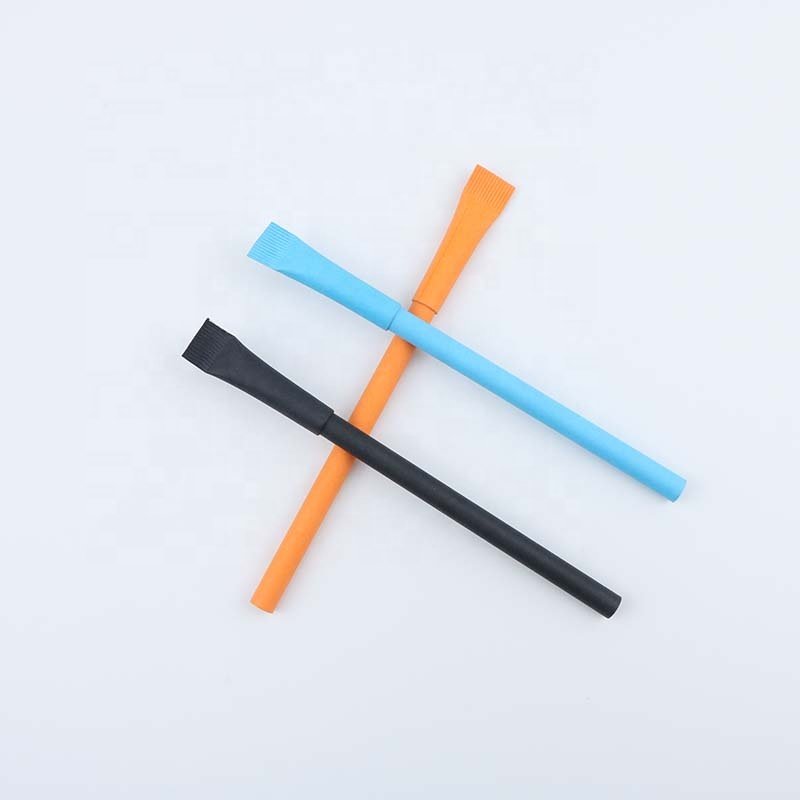Promotional Eco Recycled Pen Eco Friendly Ballpoint Pen Kraft Paper Pen with LOGO