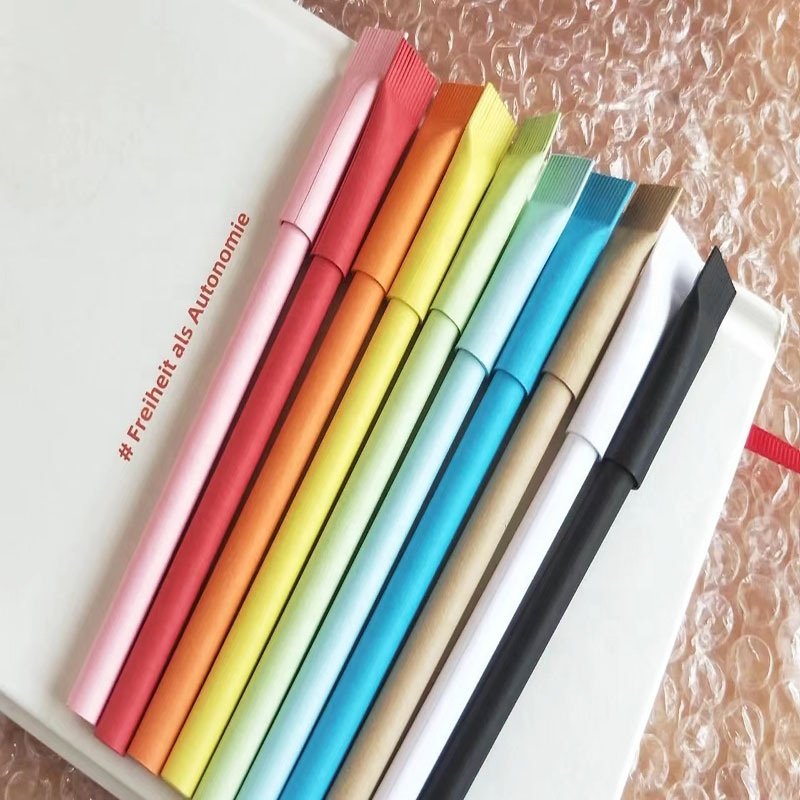 Promotional Eco Recycled Pen Eco Friendly Ballpoint Pen Kraft Paper Pen with LOGO