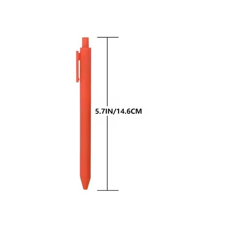 Best Bulk OEM Custom Printed Logo Multicolored Rubber Coated Ballpoint Pens Cute Retractable Style Gift Usage Cheap Stationery