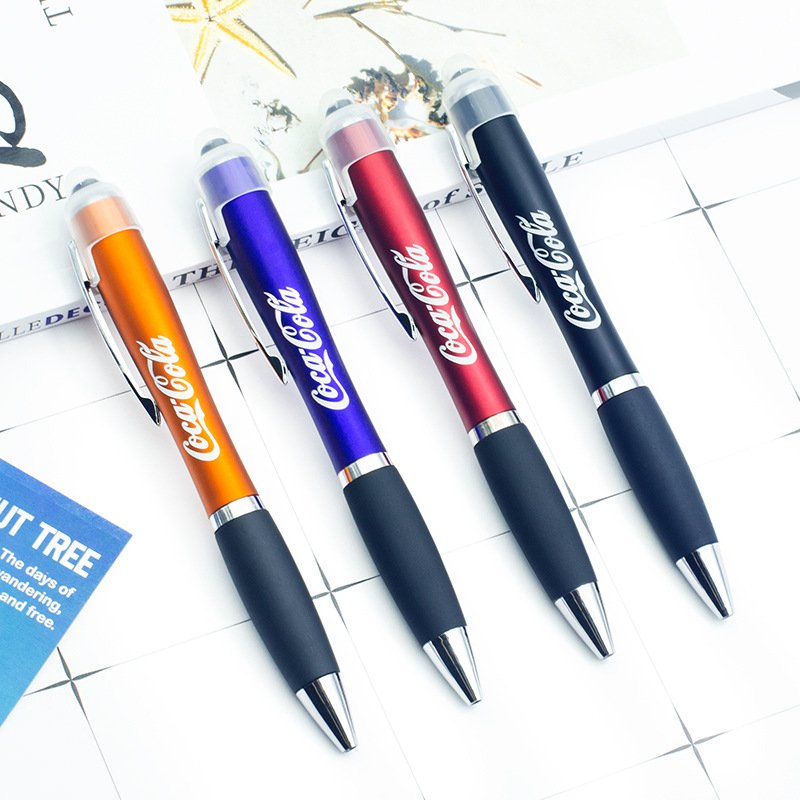 X930-1 High Quality Promotional Gift LED Light Up Touch Screen Pen Custom Laser Logo Stylus Ballpoint Pen