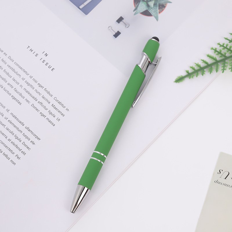 Promotion Cheapest Multifunction Stylus Ball Pen With Customized Logo Soft Touch For Cell Phone