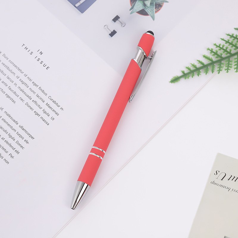 Promotion Cheapest Multifunction Stylus Ball Pen With Customized Logo Soft Touch For Cell Phone