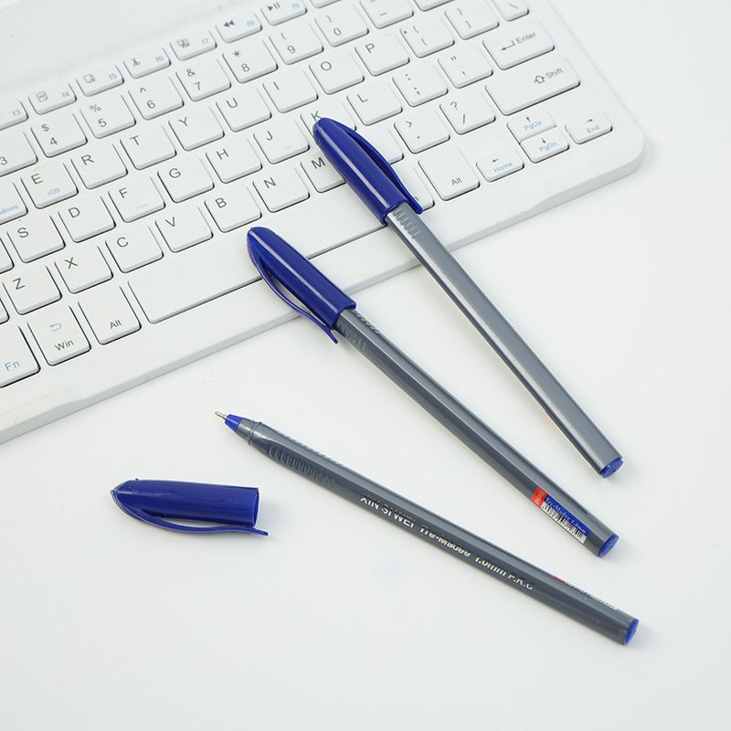 JPS ODM Stylo Cheap Personalized creative simple gray rod insert sleeve writes smoothly and does not fade easily ballpoint pen