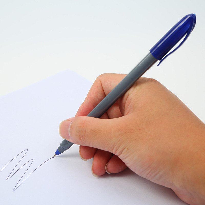 JPS ODM Stylo Cheap Personalized creative simple gray rod insert sleeve writes smoothly and does not fade easily ballpoint pen