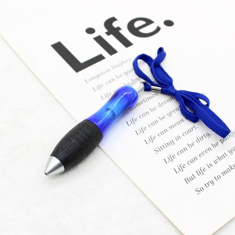 Retractable Big Fat Ballpoint Pens in 5 Colors with Hanging Rope Handwriting Aids for Tremor, Arthritis, Parkinson