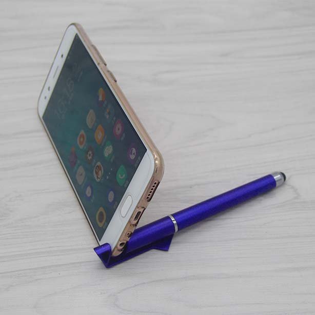 Customized Multifunction Touch Screen Pens Mobile Phone Stand Holder Stylus Pen QR Code Ballpoint Pens