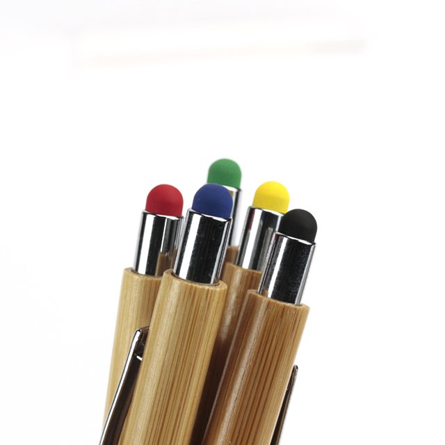 Customization Writing Student Advertising Bamboo ABS Stationery Ball Point Ballpoint Pens