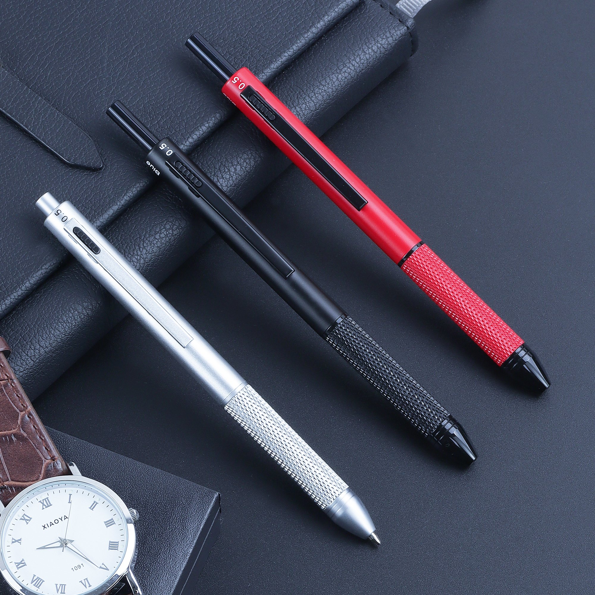 High Quality 4 in 1 Multifunction Metal Pen with Gravity Sensing Ballpoint for Luxury Promotion Gifts