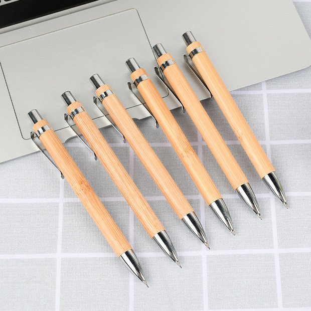 cheap price high quality Eco Friendly bamboo wood ballpoint pen-custom laser engraved logo bamboo pens