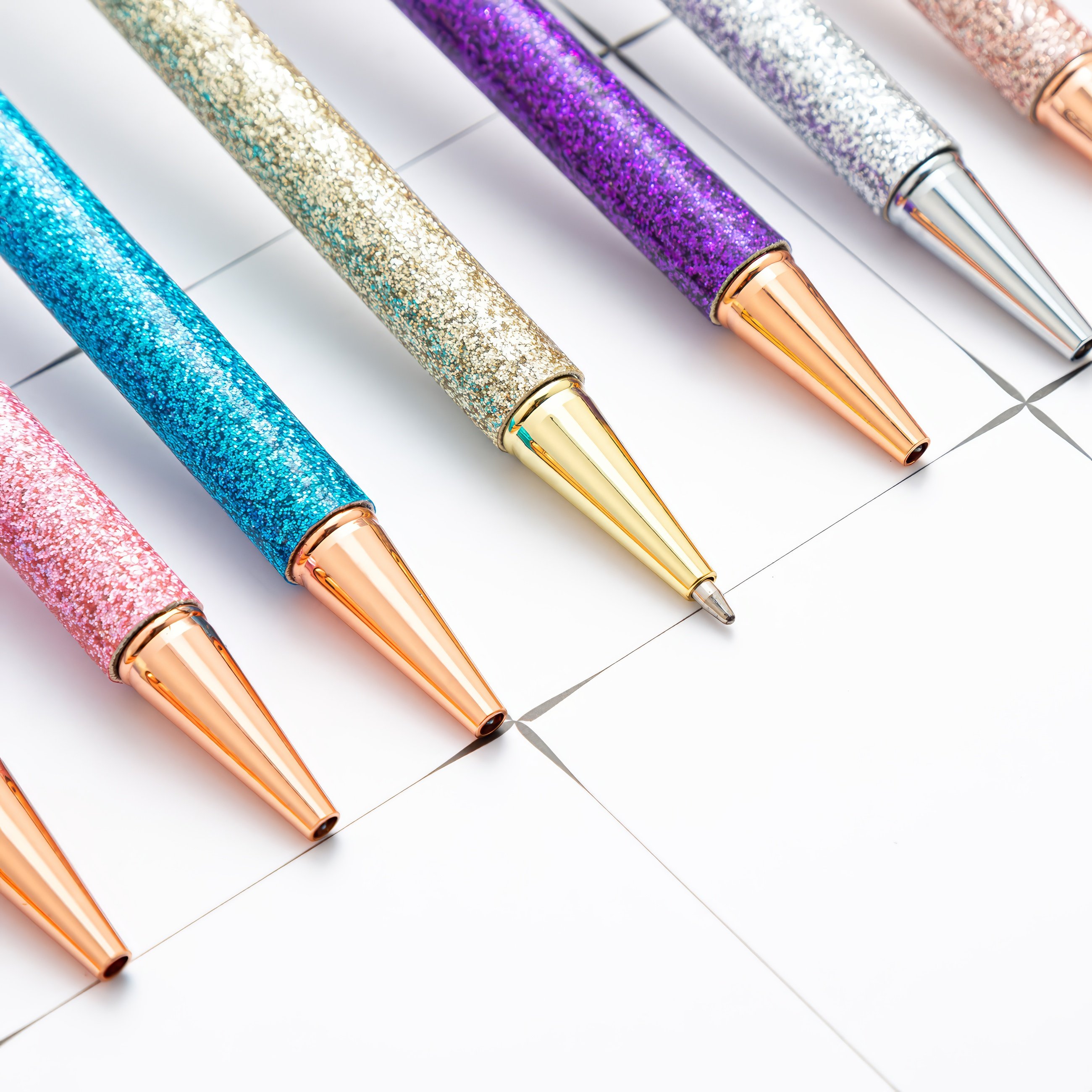 Most Popular Custom Logo Crystal Diamond Metal Ballpoint Pen 1.0mm Writing Width Novel Business Advertising Promotion Logo Pen
