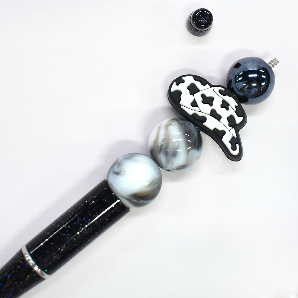 Diy Designer Custom Ballpoint Pen Charms Soft Material Focal Beads For Baby's Teeth Floral Theme Silicone Accessories