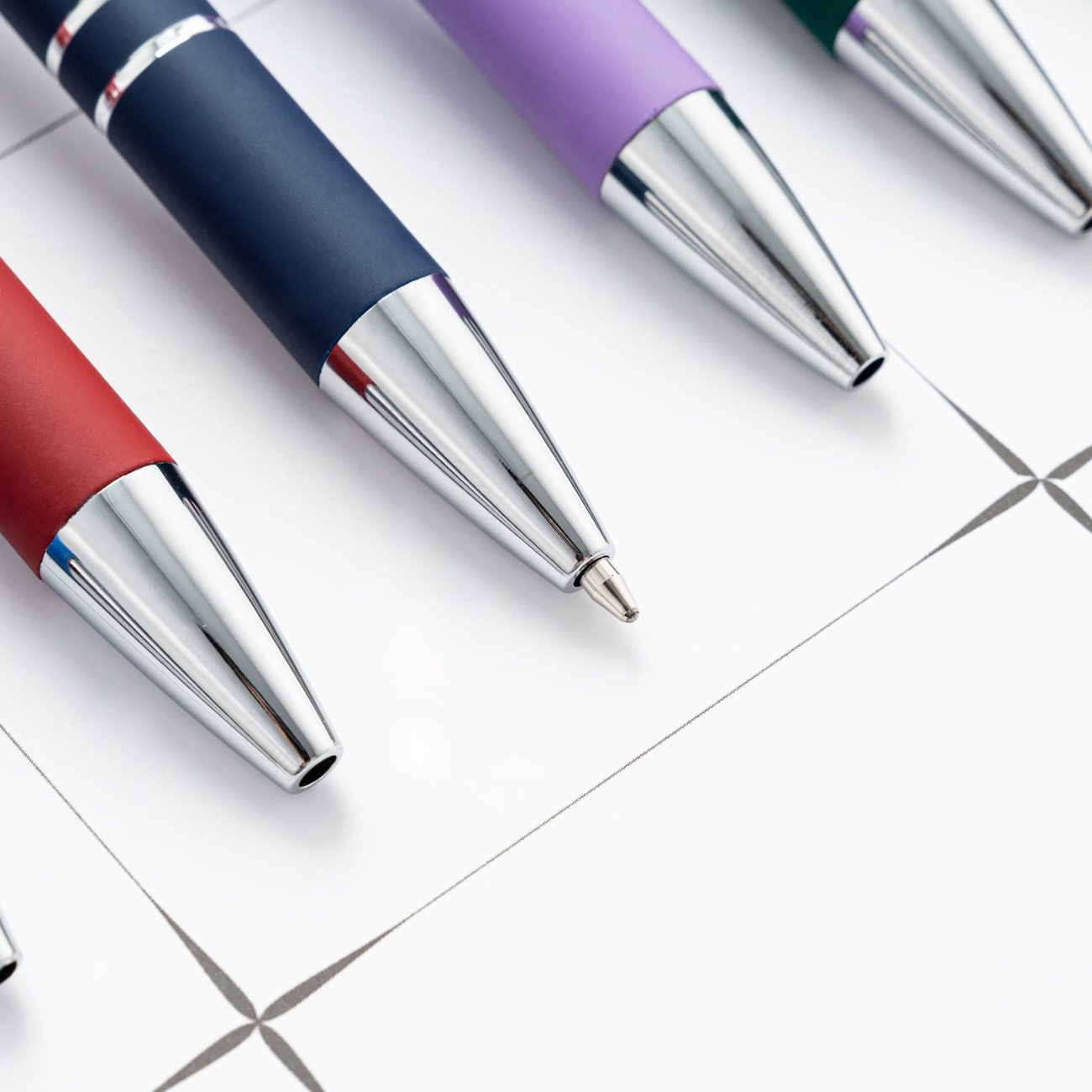 kawaii stationery multi-color advertising screen pen multi-function custom logo metal pen ball pen is suitable for school office