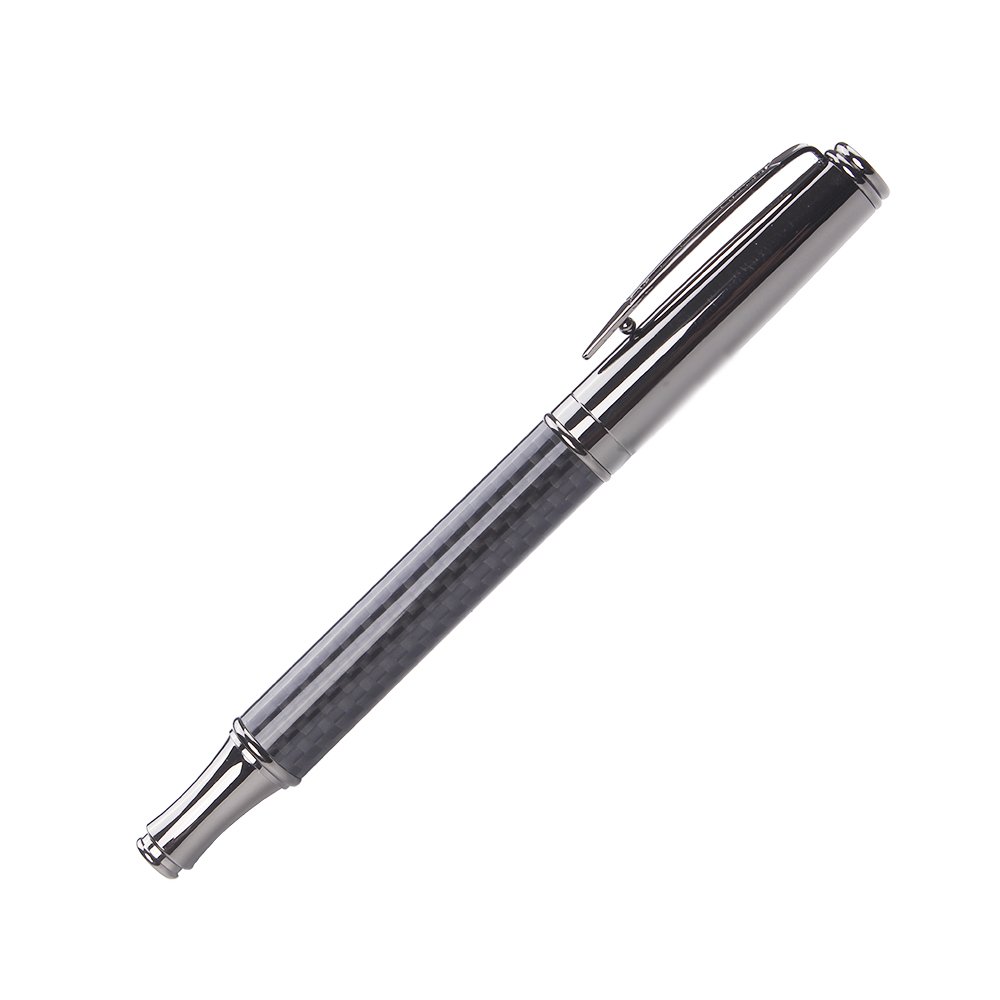 GemFully cool gadgets 2024 Best selling business calligraphy pens carbon fiber fountain pen with refillers