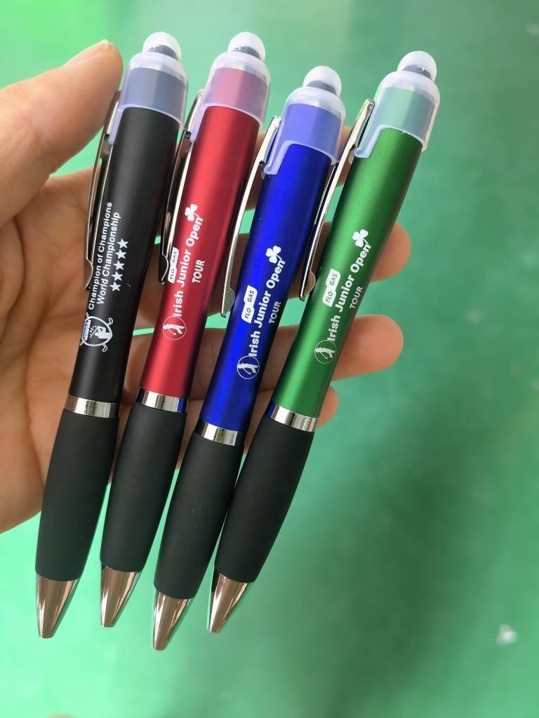 Customized promotional Touch Screen stylus pens Laser engraved Logo Light up Ball ballpoints custom logo engraved