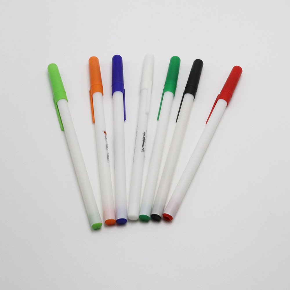 Budget Classic Simple cheap low price Bi c Brand custom Stick Ballpoint Pen,silk screen roller printing stick ball pen