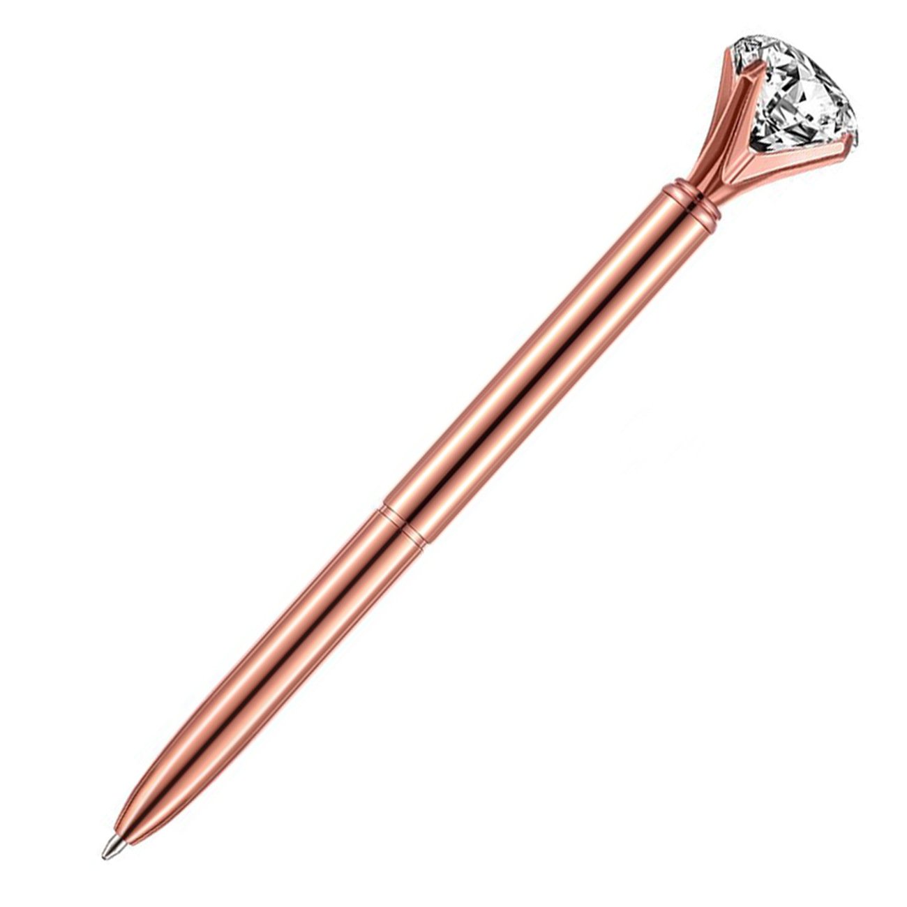 Longorgeous Rose Gold Ballpoint Pen Metal Ballpoint Pens Black Ink Ball Point Pen Gifts for Wedding Office