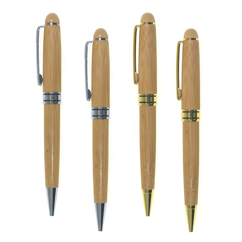 14.3*1.3cm Suma De Madera Luxury Wood Bamboo Ball Pen For Business People Wooden Pen Ballpoint