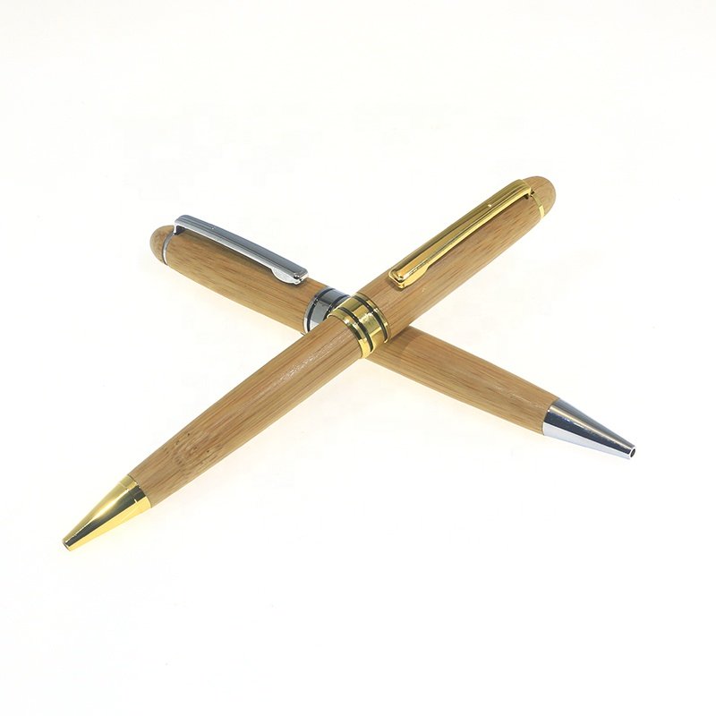 14.3*1.3cm Suma De Madera Luxury Wood Bamboo Ball Pen For Business People Wooden Pen Ballpoint