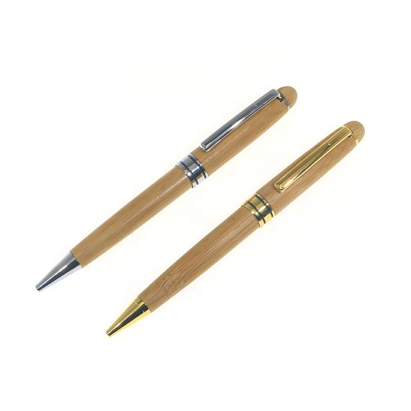 14.3*1.3cm Suma De Madera Luxury Wood Bamboo Ball Pen For Business People Wooden Pen Ballpoint