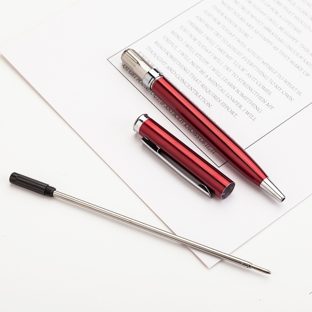 Promotional Multi-color Custom Logo Wholesale Promotional Metal Customized Slim Pen BallPoint Twist Ball Pen