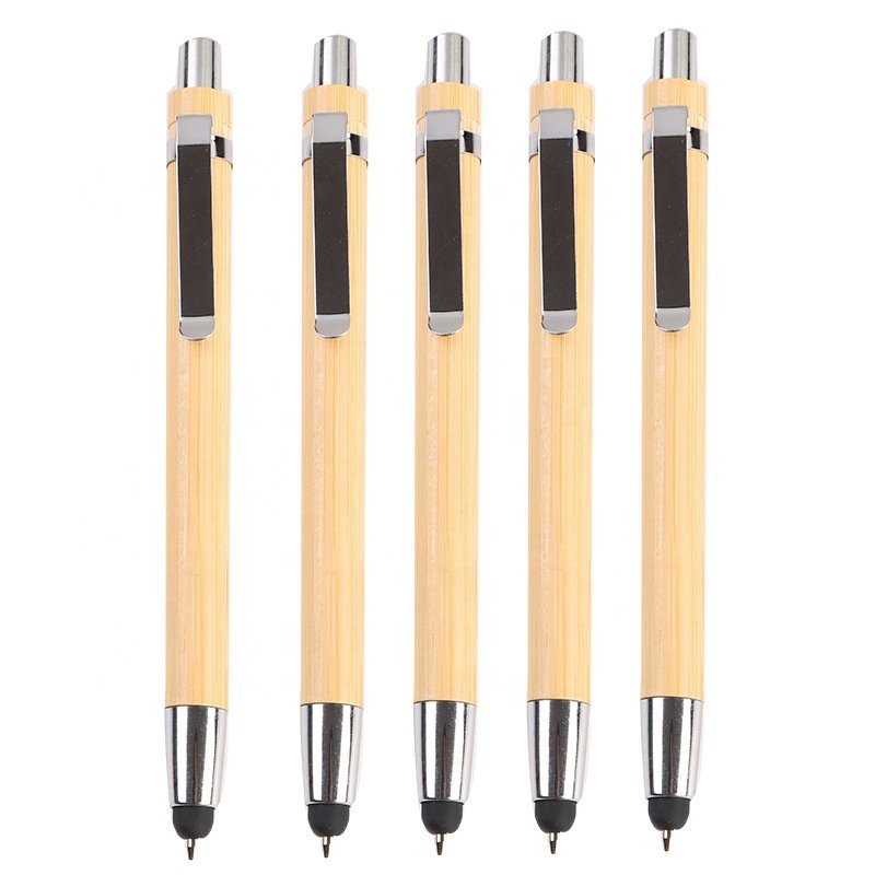 Wholesale Eco Friendly Bamboo Ballpoint Pen Wood Promotional Bamboo Pen With Multi Colored Bamboo Pens Custom