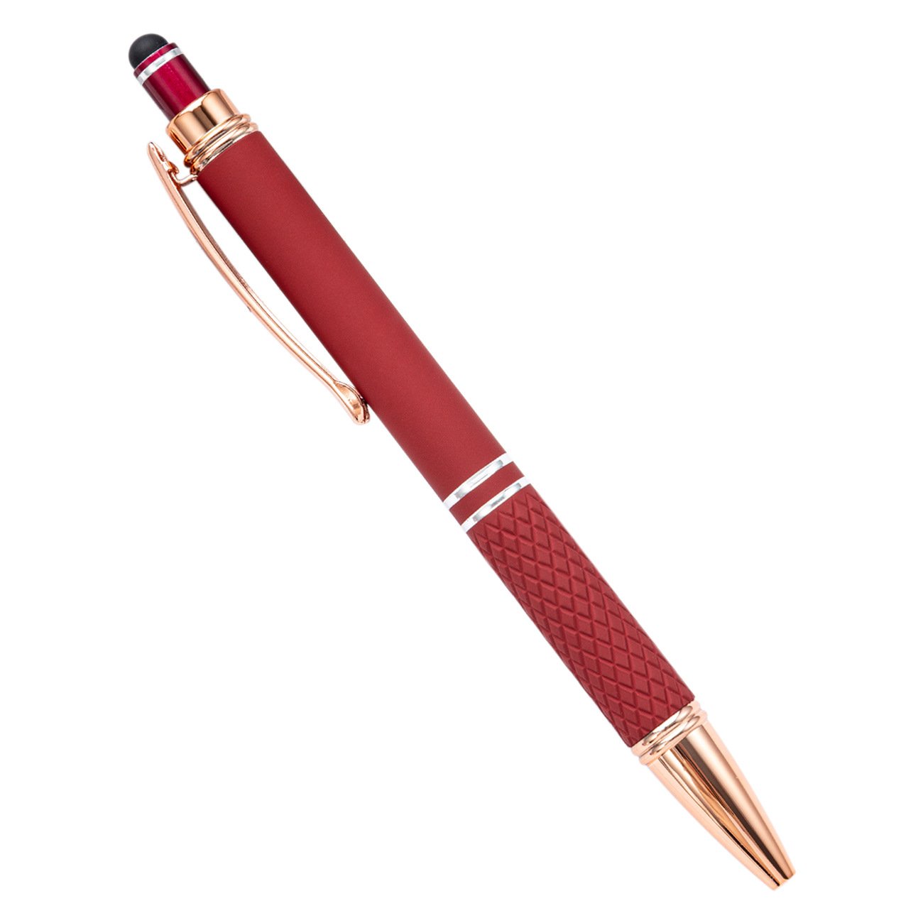 New Arrival Rose Gold Stylus Pen For Touch Screens Ball Point Pen Writing Soft Touch Stylus Metal Ballpoint Pen