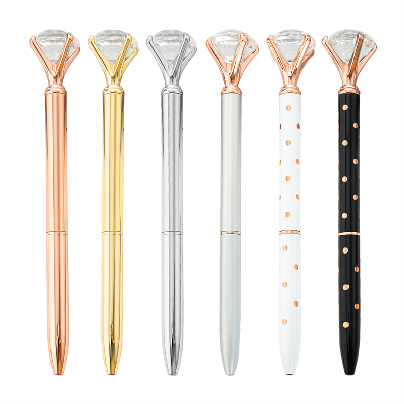 Promotional Gift Pen Personalized Ball Pen Diamond Crystal Metal Ballpoint Pens