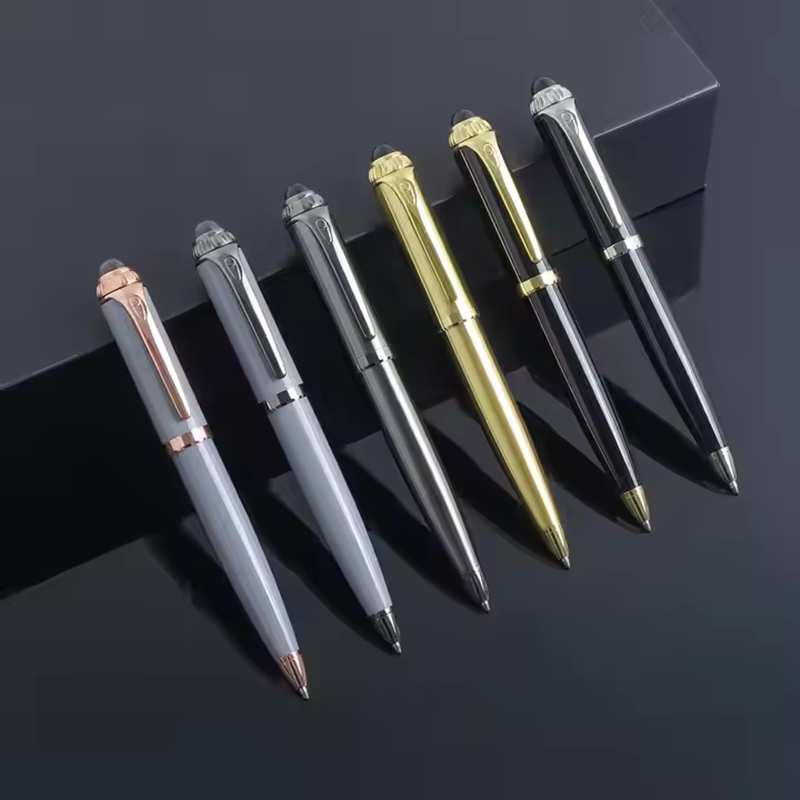 High quality brass copper ballpoint pen, black business office stationery ballpoint pen, financial ballpoint pen