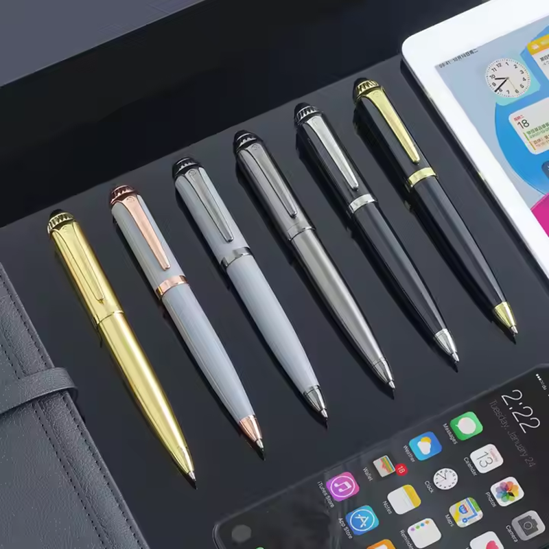 High quality brass copper ballpoint pen, black business office stationery ballpoint pen, financial ballpoint pen