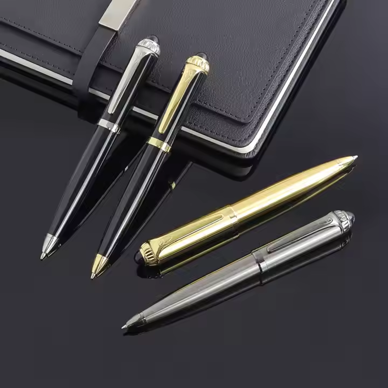 High quality brass copper ballpoint pen, black business office stationery ballpoint pen, financial ballpoint pen