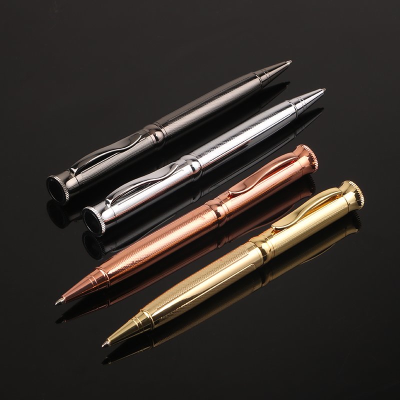 High Quality Luxury Metal Body Ballpoint Pen Custom Logo Wedding Pen Executive Gold Ball Pen