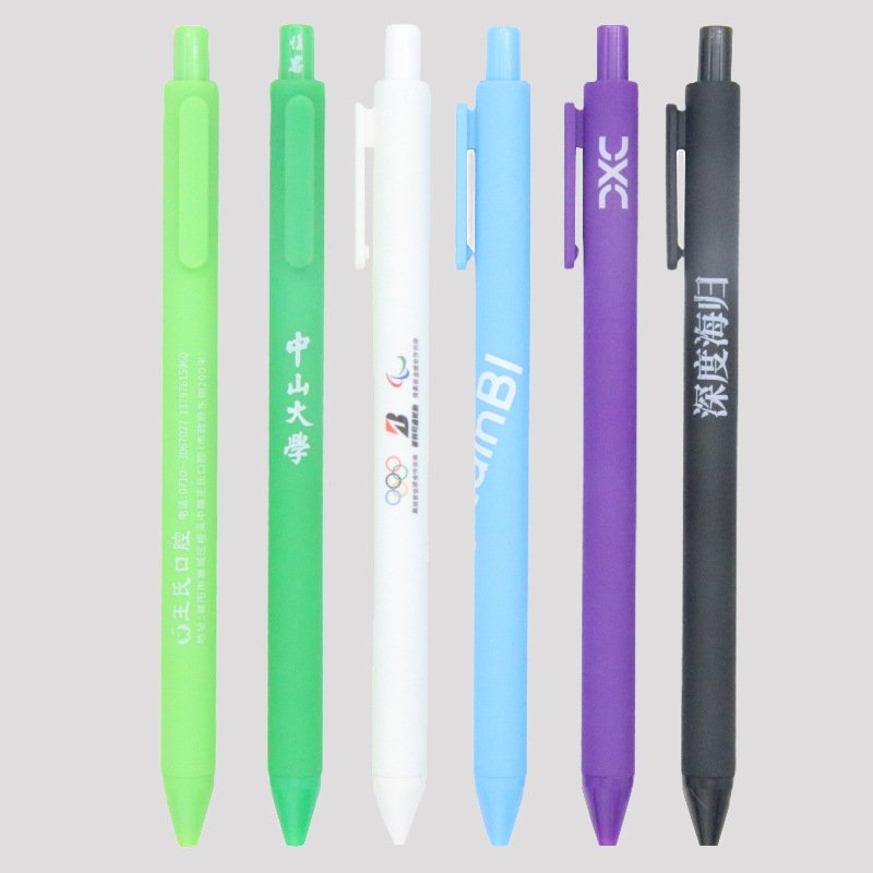rubber hotel pen custom ballpoint pen in plastic material for any color ballpoint pen
