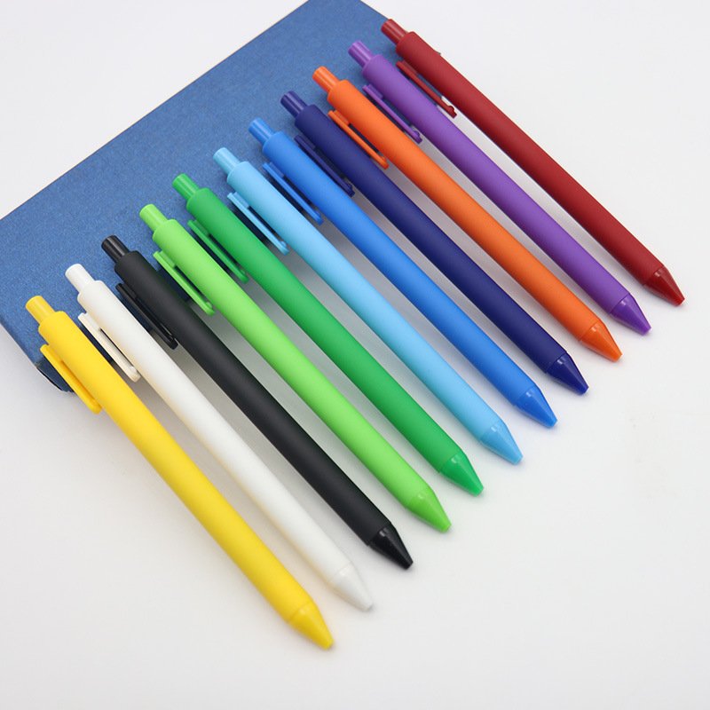 rubber hotel pen custom ballpoint pen in plastic material for any color ballpoint pen