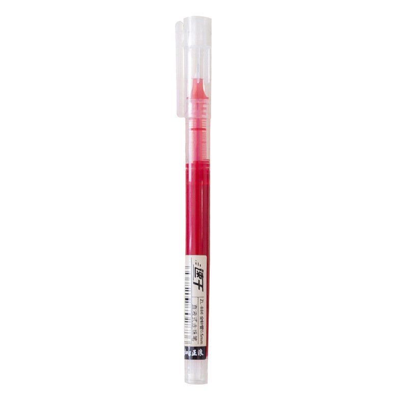 stationery items wholesale straight liquid ballpoint pen creative stationery student quick-drying 0.5mm black gel pen