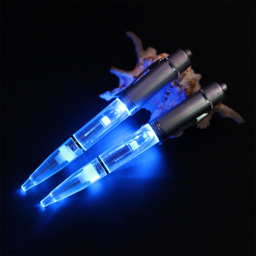 High Quality LED Flashlight Ballpoint Pen 1.0mm Writing Width Novelty Metal Light up Pen for Promotional Gifts